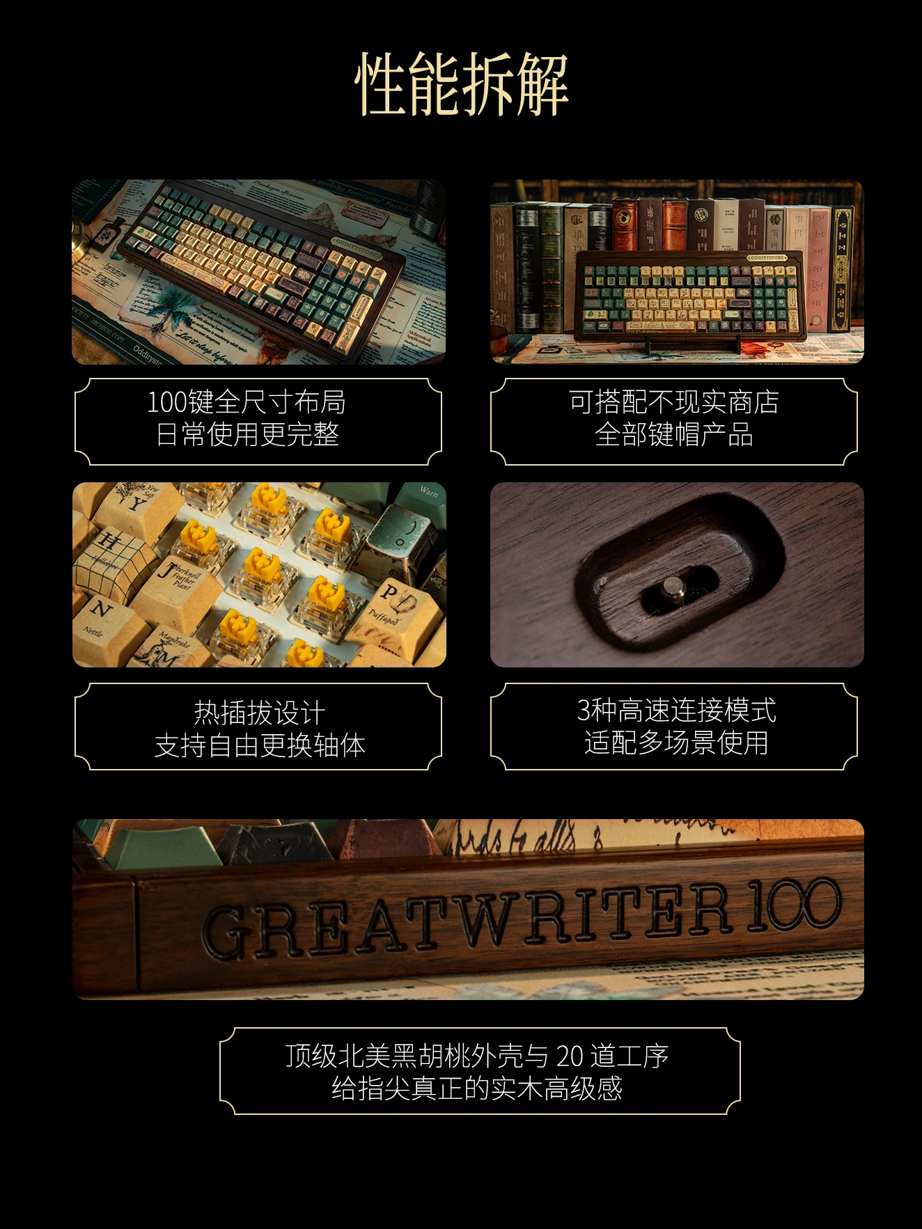 Great Writer 100 Keyboard Kit Product Details 3