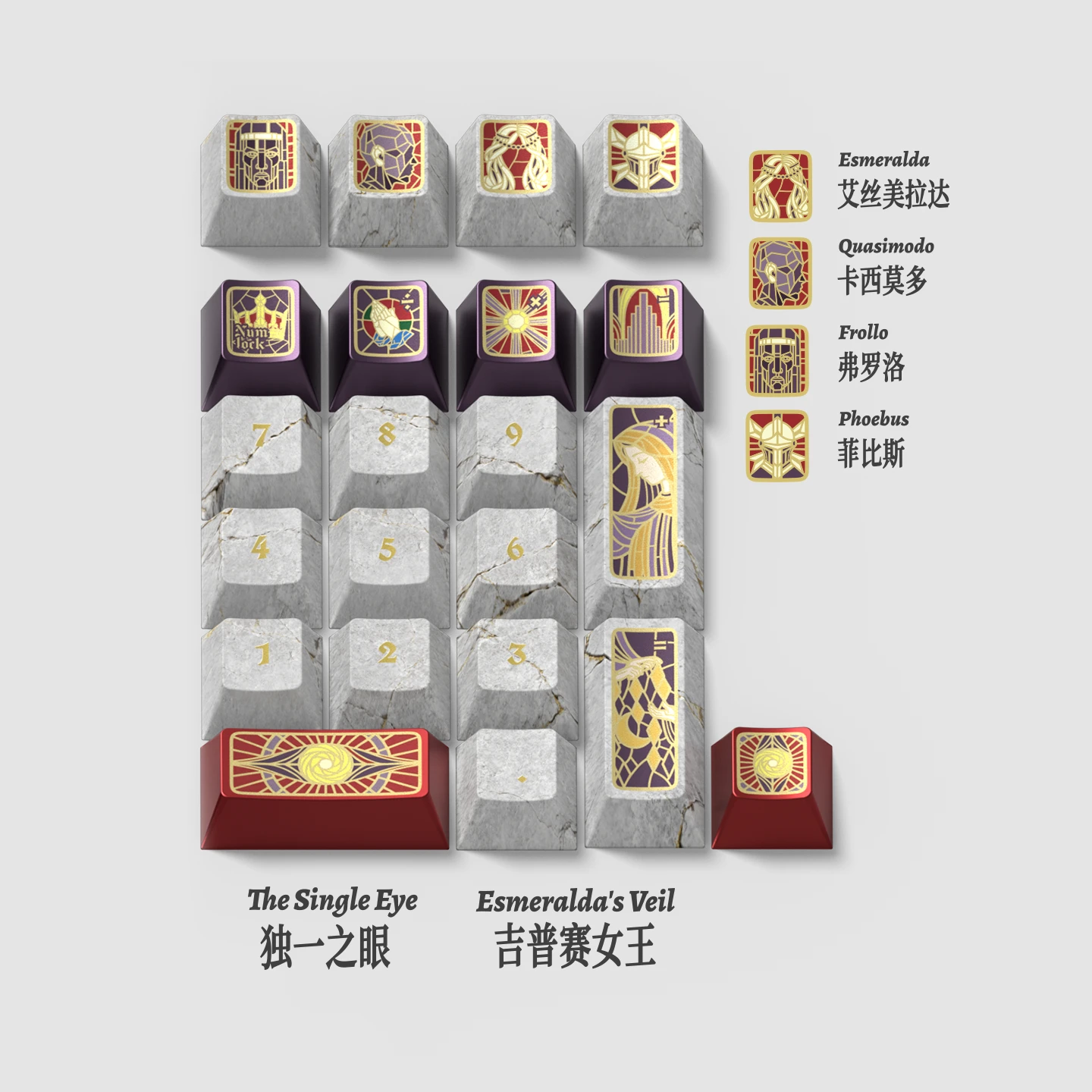 Notre-Dame Archive Keycap Set Product Details 4