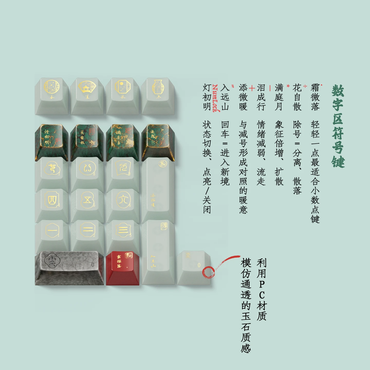 Jinshi Notes Keycap Set Product Details 4