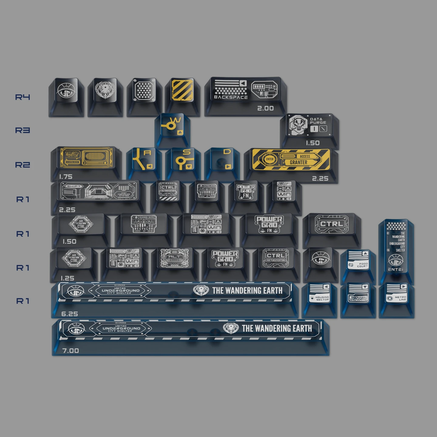 Wandering Earth Underground City Keycap Set Product Details 6