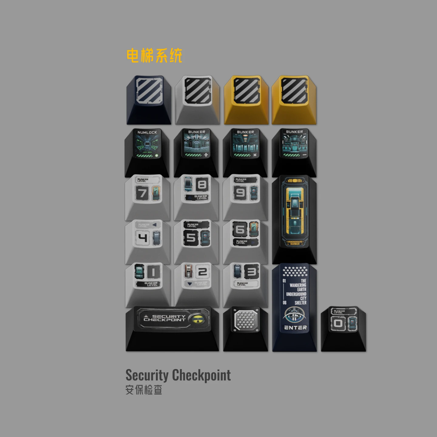 Wandering Earth Underground City Keycap Set Product Details 4