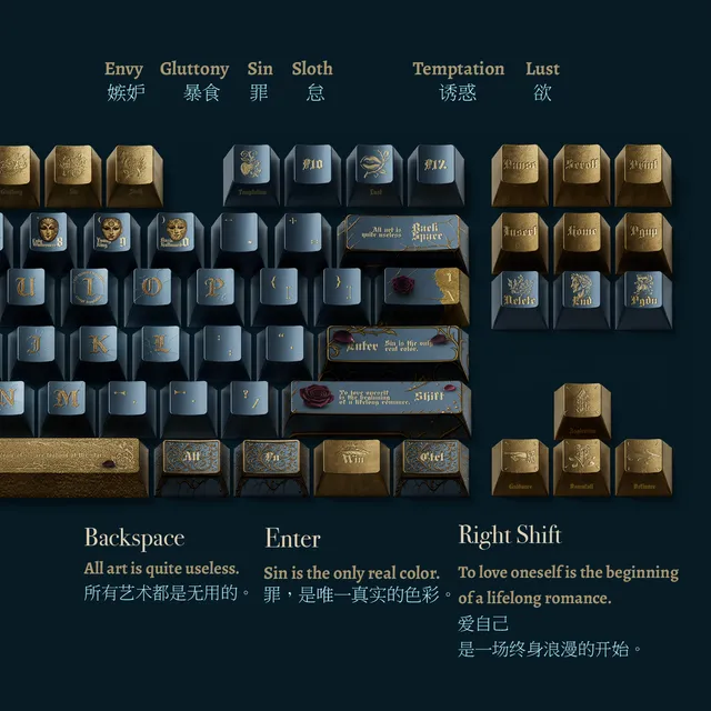 Wilde Beauty and Sorrow Keycap 3