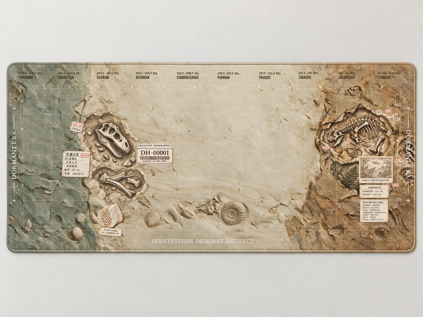 Sleeping Era Desk Mat — Full pattern