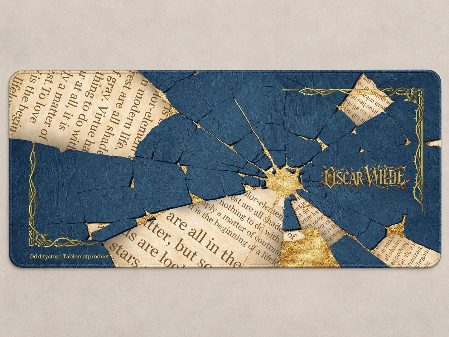 Wilde: Splendor & Sorrow Desk Mat — Full pattern
