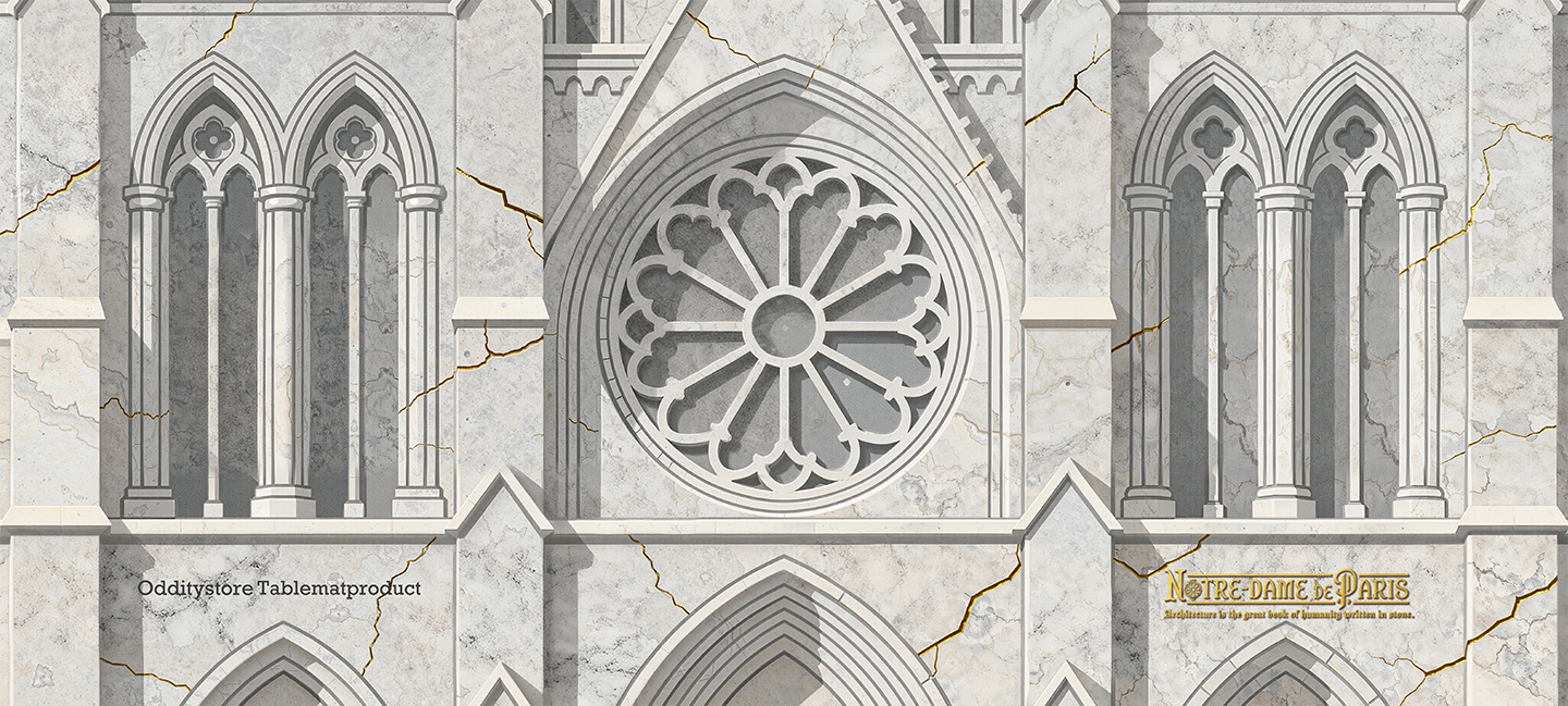 Hugo Notre-Dame Desk Mat