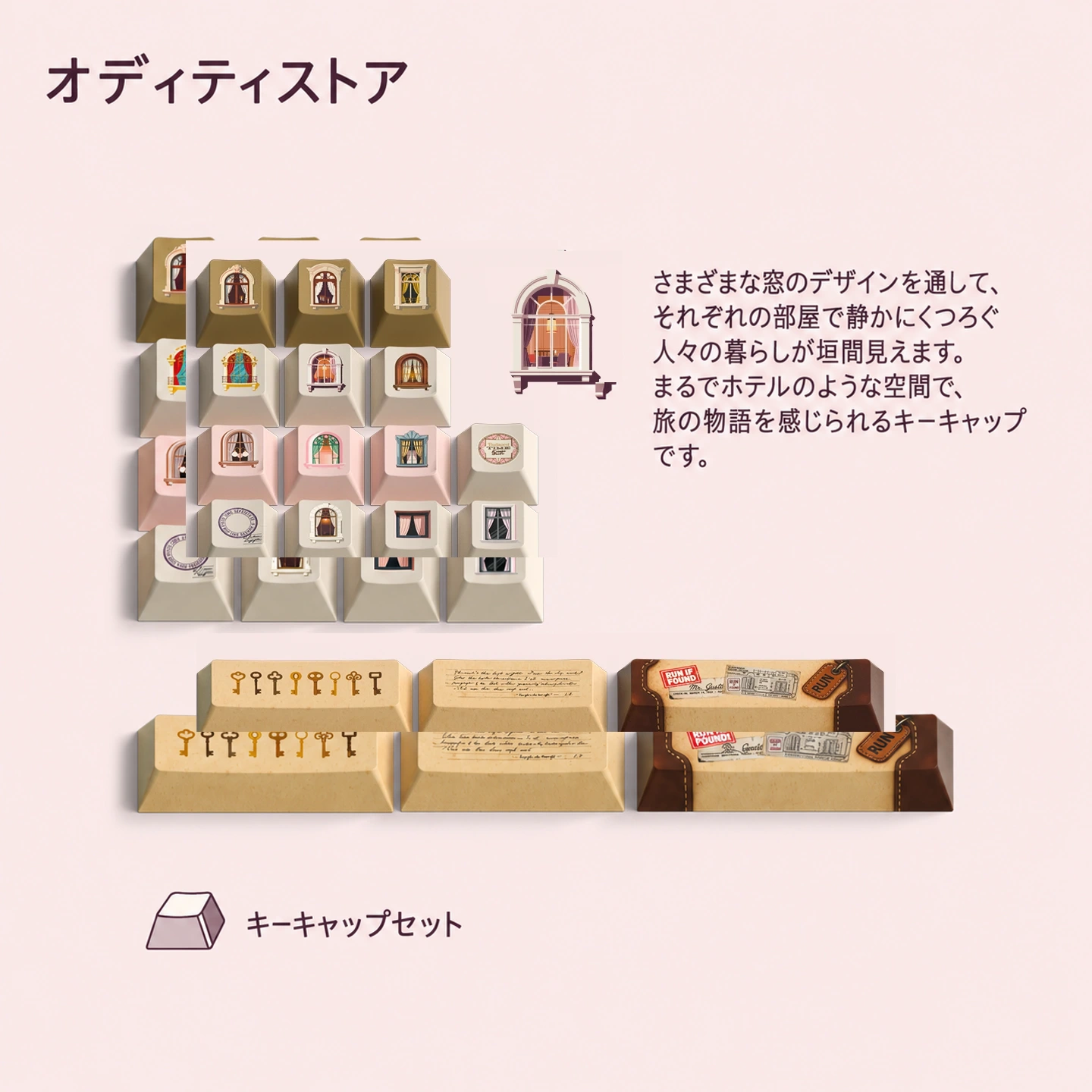 ブダペスト時空脱出ガイド キーキャップセット 製品詳細 5