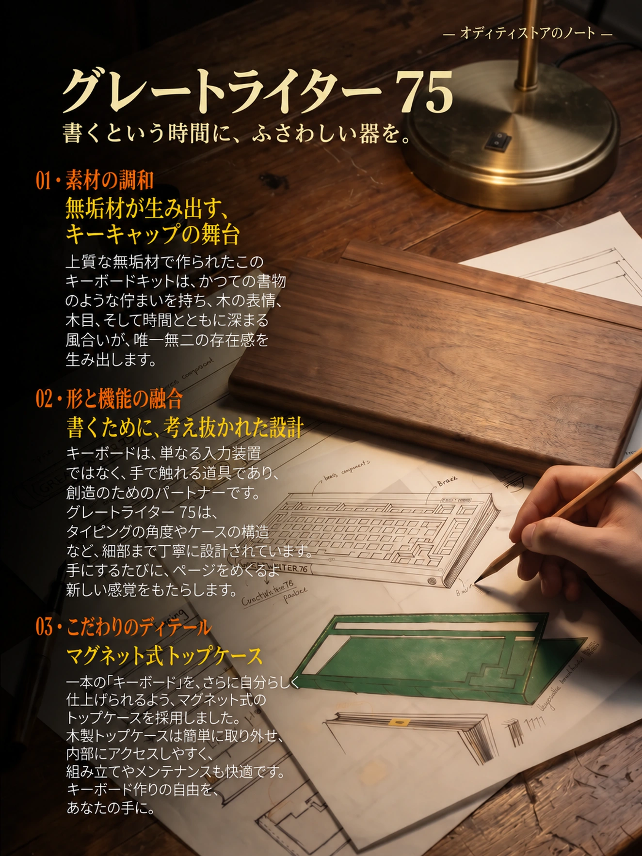 Great Writer 75 製品詳細 3