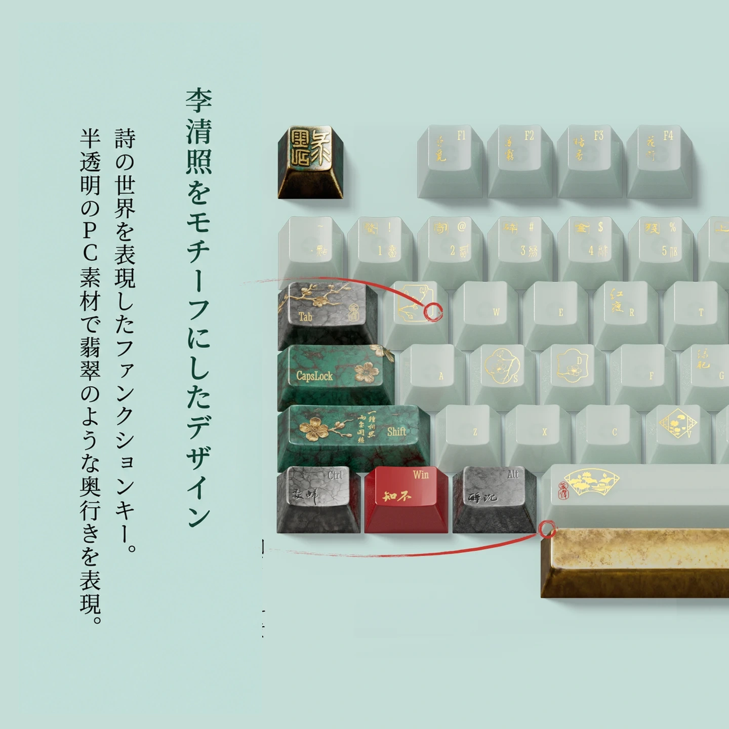 金石録ノート キーキャップセット 2