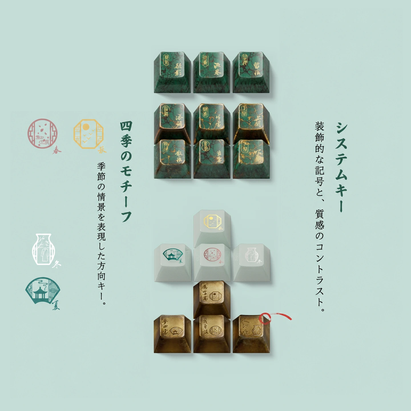 金石録ノート キーキャップセット 5