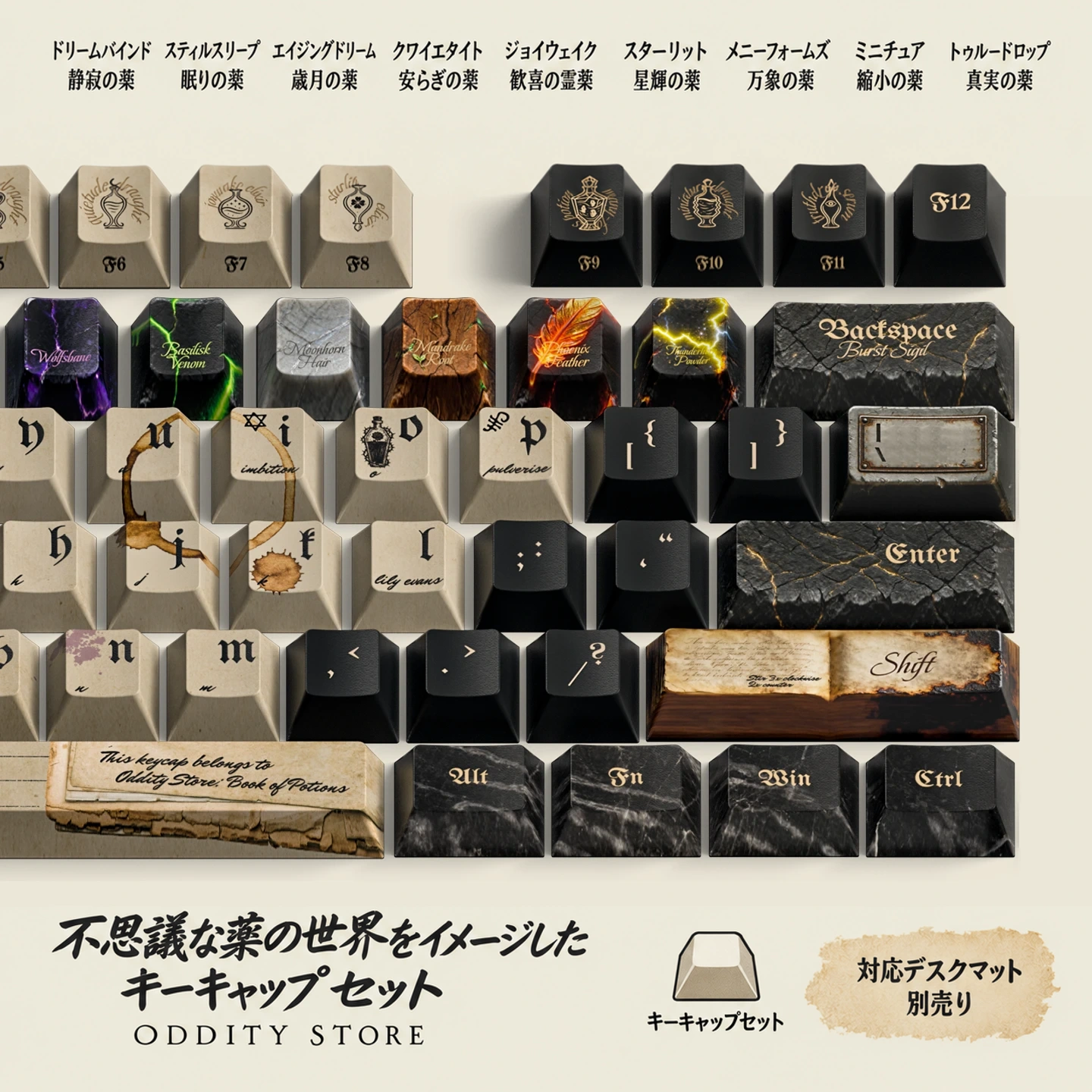 魔薬の書 キーキャップセット 製品詳細 3