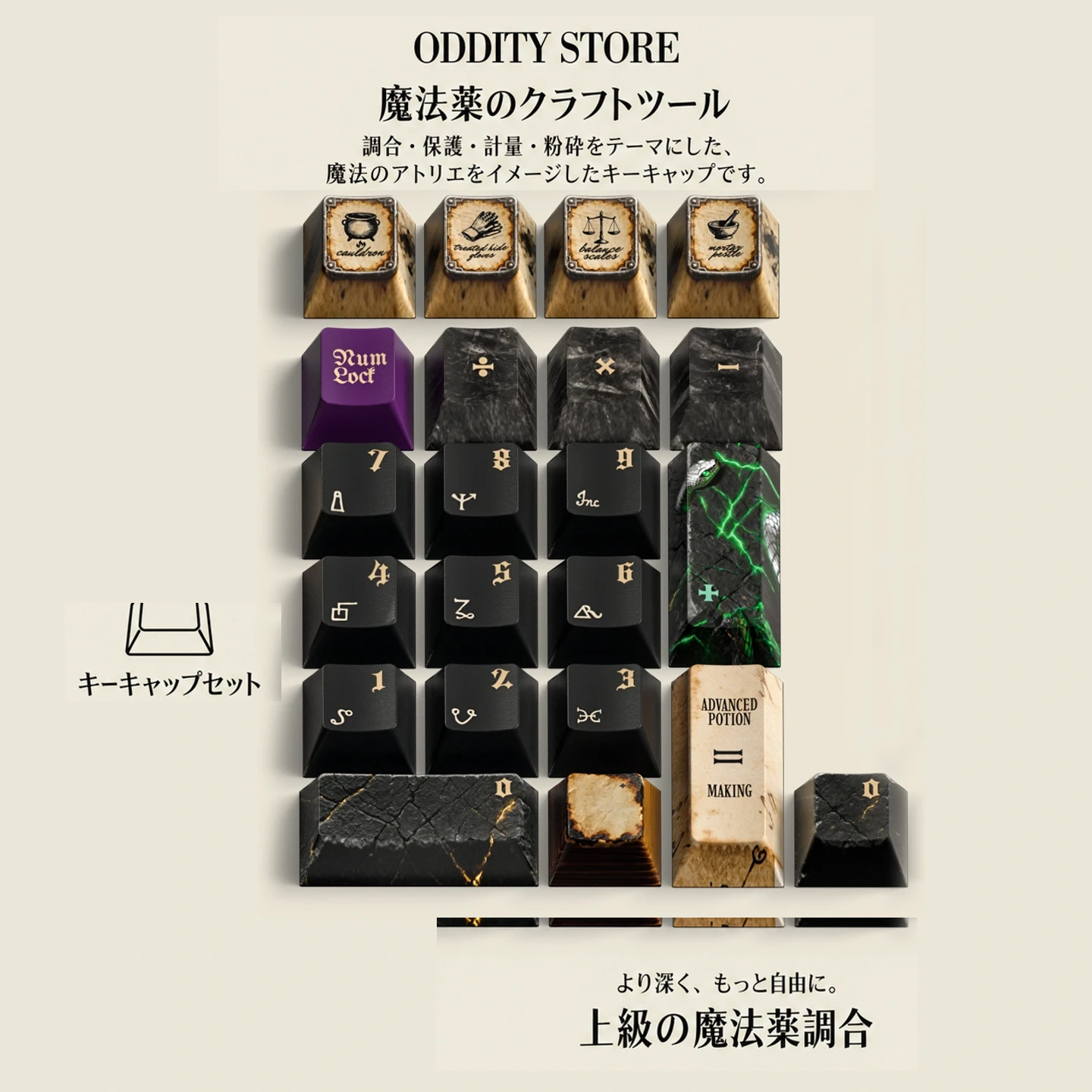 魔薬の書 キーキャップセット 製品詳細 4
