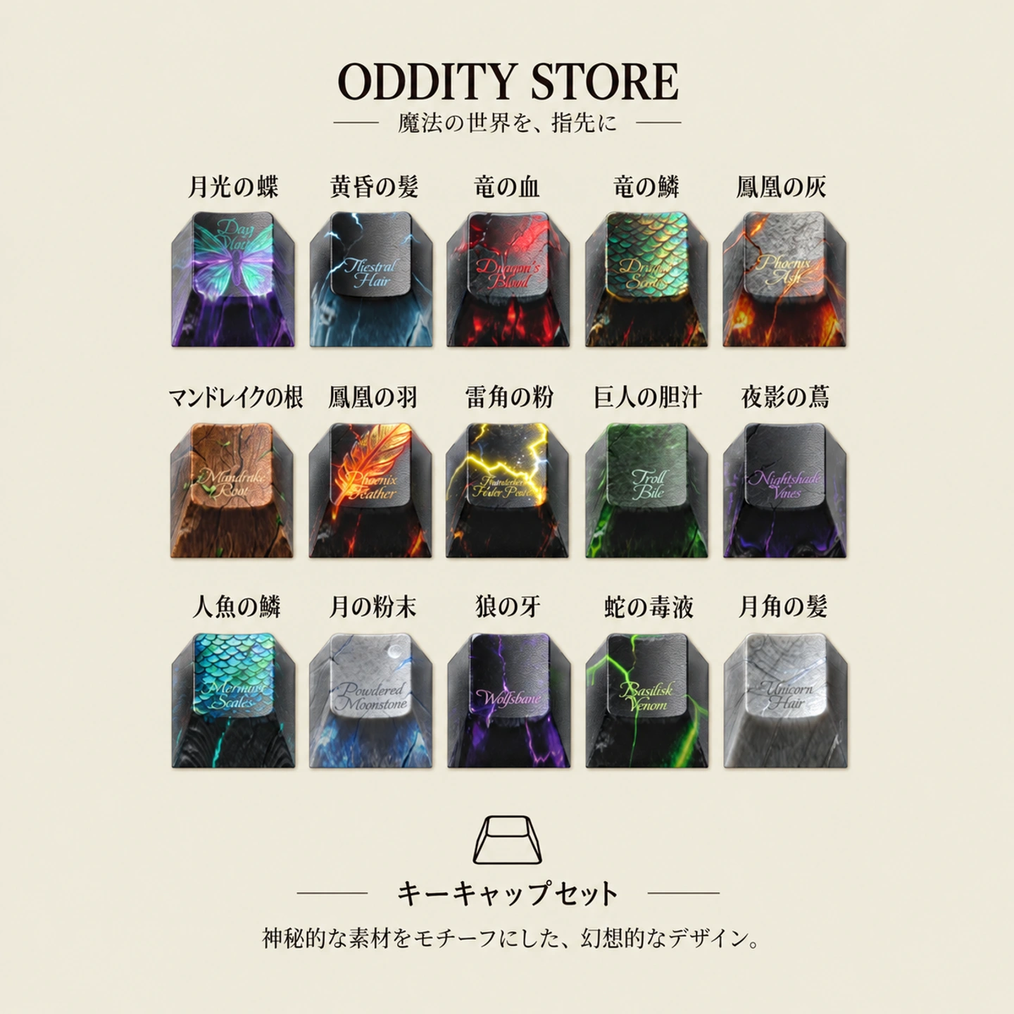 魔薬の書 キーキャップセット 製品詳細 6