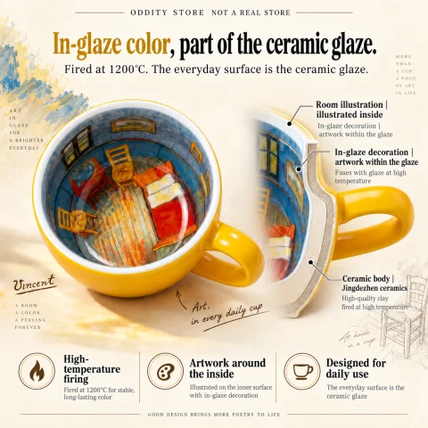 Van Gogh Bedroom Mug Square product image 4